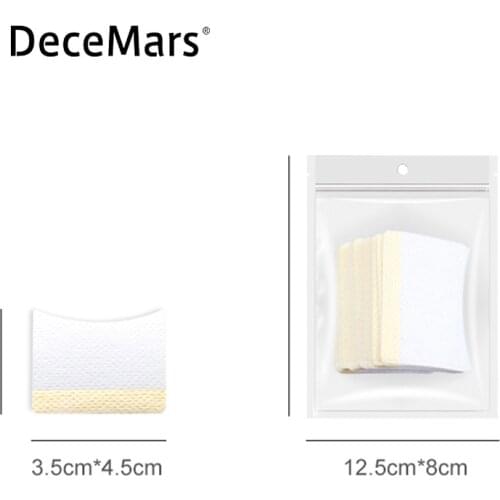 DeceMars 40pcs Cotton Disposable Under Eyelash Pad False Eyelashes Extension for Removing Grafting Eyelash Makeup Tools