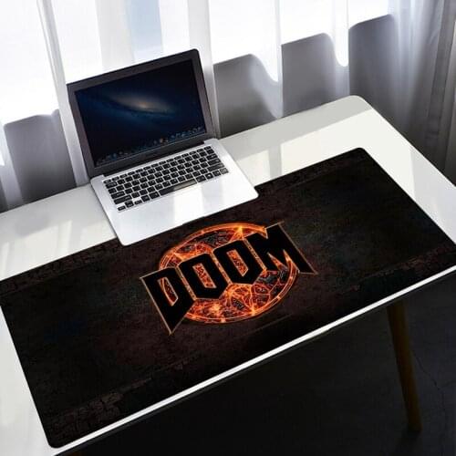 Desk Mat DOOM Eternal Gaming Mousepad Accessories Waterproof and Wear-Resistant game Regular Large Mini PC Office Mousepad
