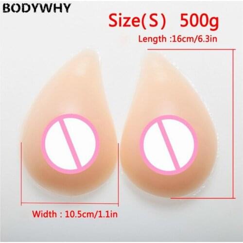 New Hot Sale 500g Realistic Silicone Breast Forms Fake Boobs for Women Crossdress Shemale Fake Mastectomy False Breasts Cosplay