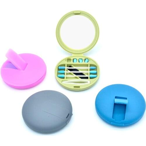 Upgraded Reusable Cotton Swab Ear Cleaning Washable Silicone Makeup Swabs Sticks Soft Flexible Make Up Tools Kit