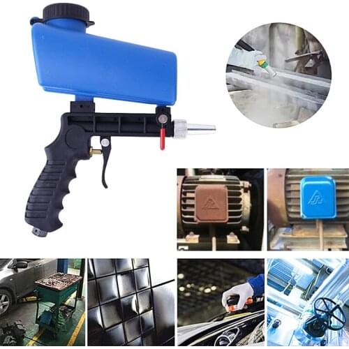 90Psi Adjustable Pneumatic Sandblaster Tools Portable Pneumatic Sandblasting Spray Guns Airbrush Tool Small Air Blasting Machine