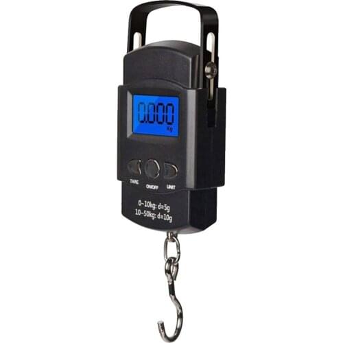 Mini Portable Digital Scale Hand Held Hanging Hook Weighing with Back Light
