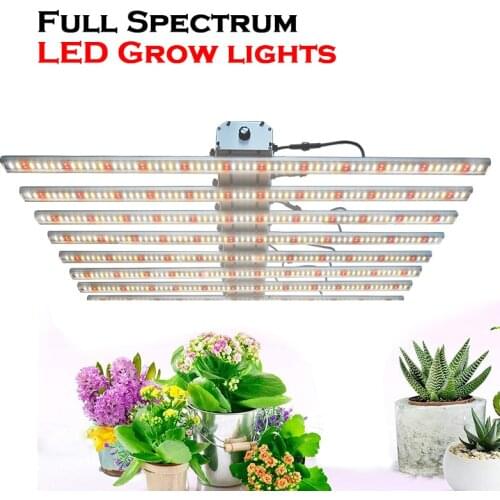 Samsung LM301B 8 Bars 640W Dimmable full Spectrum Quantum LED Grow light Board for indoor plant,for Greenhouse Veg and Flower
