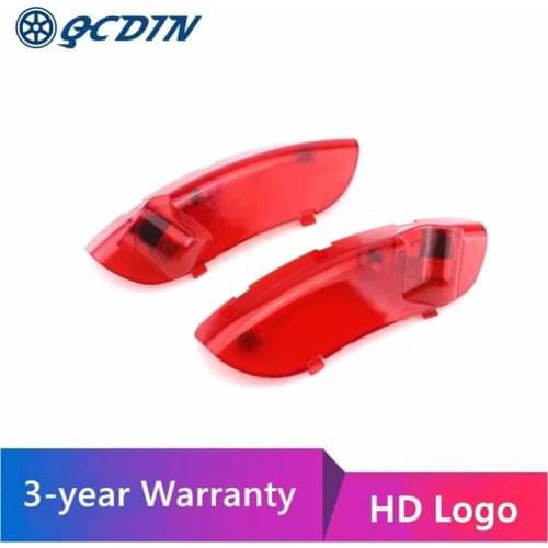 QCDIN For Cerato Car HD Logo Door Projector Light LED Welcome Shadow Light For Cerato Spectra 2004-2009 Sephia 2004-2005