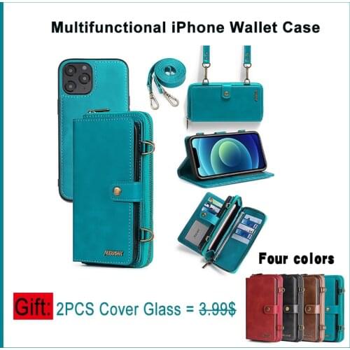 For Iphone 13 High Grade Luxury Card Slots Wallet Case For Iphone 12 Pro Max X Xr Xs 8 Plus 7 Case For Iphone 11 Phone Case