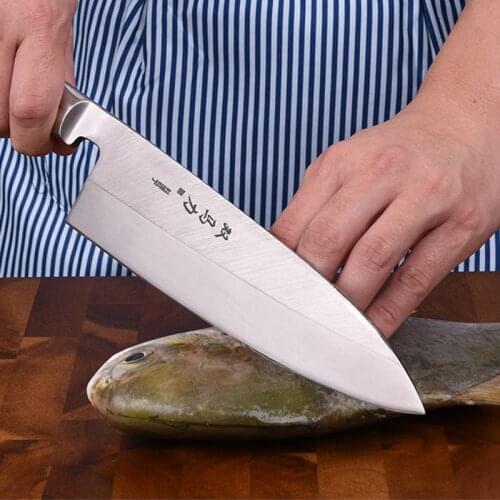 Shuangmali Japanese Knife Sashimi Sushi Kitchen Knives Salmon Fish Filleting Steel Knife Cleaver Cutter Slicing Kitchen Tool