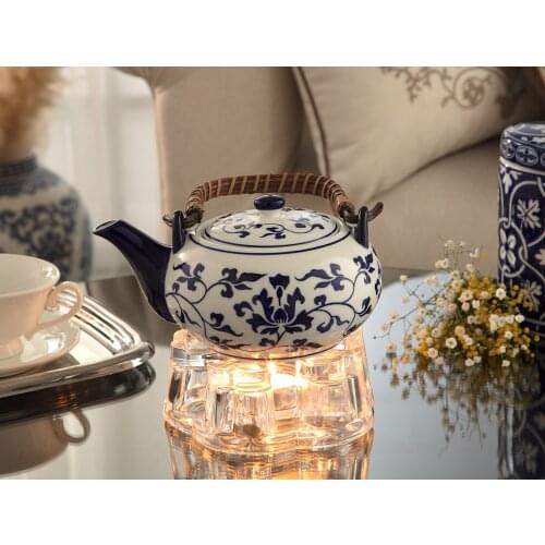 Crystal Glass Special Decorative Candle Tea Warmer