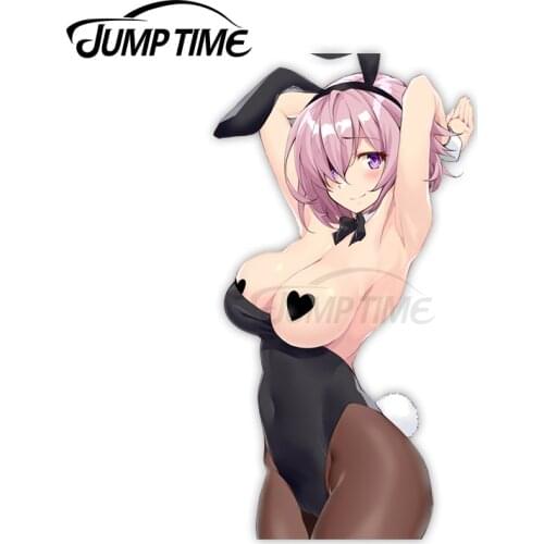 Jump Time 13 x 5.6cm For Fate Grand Order Mash Kyrielight Decal Motorcycle Bumper Car Stickers Occlusion Scratch Decoration