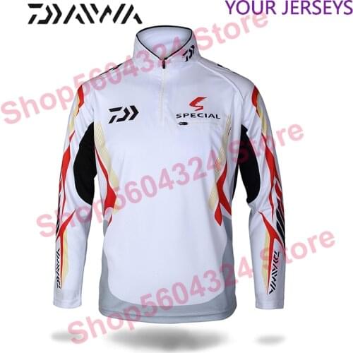 DAIWA Plus Size 5XL Fishing Clothing Vests Quick-Drying Anti-UV Sun fishing Shirt Sports Clothes Long Sleeve Camisas a DAIWA