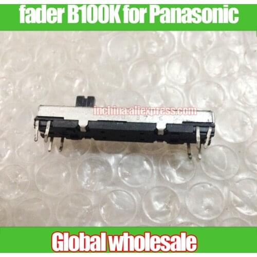 1pcs 45mm straight slide potentiometer B100K for Panasonic / single link fader handle length 5MM