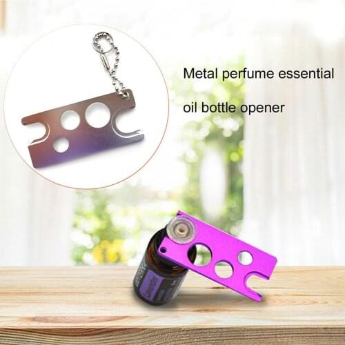 1PCS 6Colors Creative Essential Oils Bottle Opener Key Tool Remover And Caps Bottle Opener Metal Corkscrew Tool