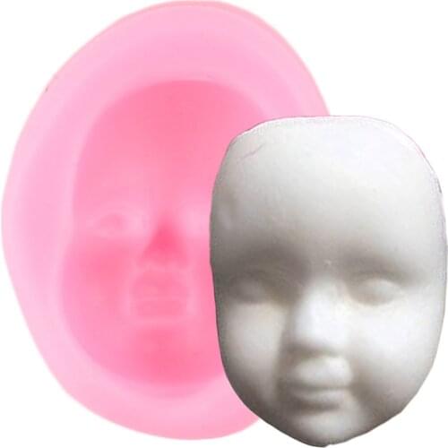 2020 New 1Pc DIY Girl Face Silicone Mold Fondant Molds Cake Decorating Tools Woman Mask Gumpaste Mould Polymer Clay Resin Molds