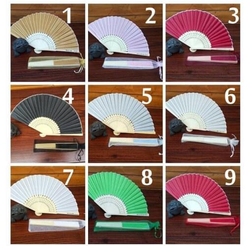 150pcs/lot Personalized Luxurious Silk Fold hand Fan Party Favors/wedding Gifts+printing SN216