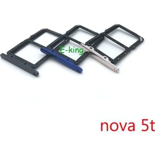 10PCS For Huawei Honor 20 Nova 5T Sim Card Slot Tray Holder Sim Card Reader Socket Replacement Part