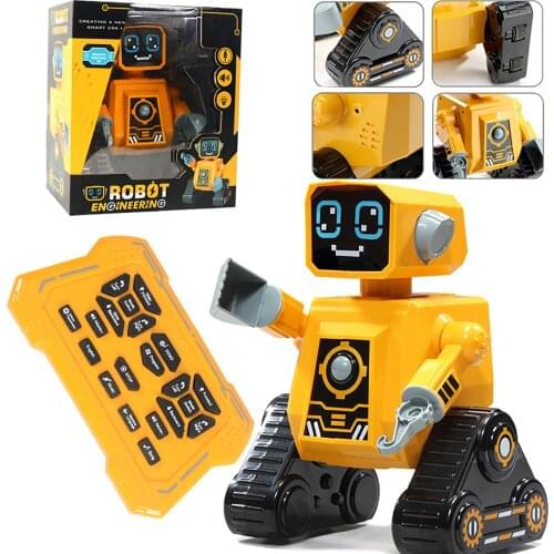 Childrens Intelligent Programmable Wireless Remote Control Engineering Robot Early Education Creative Intelligent Robot for kid
