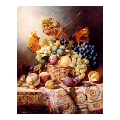 Fruits Basket Diamond Embroidery DIY Diamond Painting 3D Rhinestones Paste Cross Stitch Needlework Full Filled Diamond