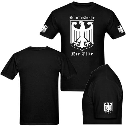 Bundeswehr Empire Eagle wehrmacht Germany T shirt Men casual army tee USA Size