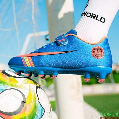 Size 27-38 Little Kids Soccer Shoes Indoor Kindergarten Students Football Boots Boys Girls Children Football Training Sneakers