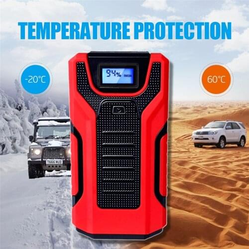 GKFLY Multifunction 1200A Jump Starter Portable Power Emergency Battery Booster Car Charger battery Starting Cables Deveice