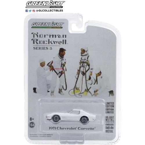 GreenLight 1:64 1971 Chevrolet Corvette boutique alloy car toys for children kids toys Model original box