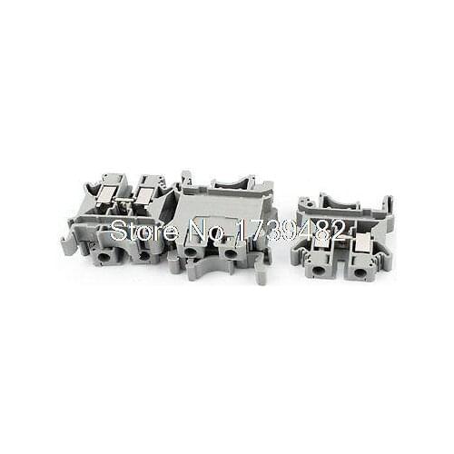 IEC947-7-1 6-10mm2 Wire Plastic DIN Rail Mount Clamp Terminal Block 5PCS