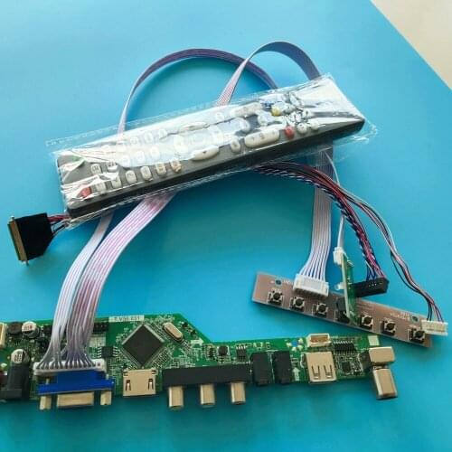 Kit for LP156WHU TL Controller board 1366x768 LVDS LCD LED VGA USB HDMI Display TV AV Audio remote panel 40pin Screen monitor