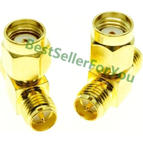 RP SMA Connector Male To Two RP SMA Connector Female T Adapter Connector 3 Way In Series Triple