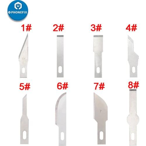 Metal Scalpel Knife Blades IC Chip CPU NAND Remover Non-slip Metal Cutter Engraving Craft Knives for Phone PCB Repair Hand Tool