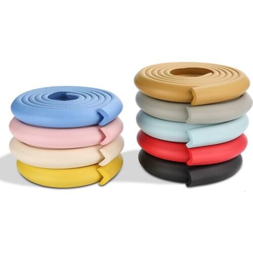 2M Soft Baby Safety Desk Table Edge Guard Strip Newborn Kids Security Protection Bumper Edge Angle Home Anti-Collision Strip