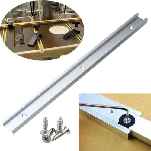 Woodworking DIY Chute Tools T Track Slot Miter Track Jig Stopper Aluminum Sliding T-Slot for Router Table Bandsaws 30/40/50cm