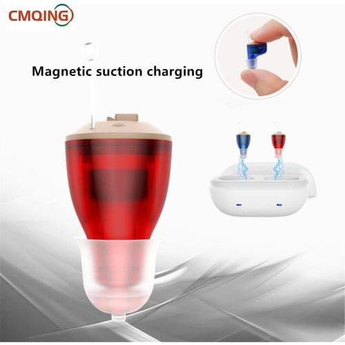 New Rechargeable Hearing Aids Invisible Hearing Aid Hearing Device for Deaf Mini Hearing Aids Hearing Amplifier for The Elderly