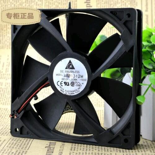 Original FOR Delta 13525 AFB1312M 12V 0.38A 2P Double Ball Chassis Fan