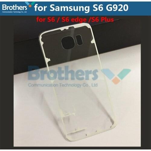 Transparent Battery Housing for Samsung Galaxy S6 S6 edge S6 Plus Back Cover Case for G920 G925 Battery Door Phone Replacement