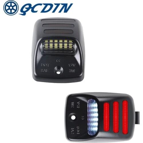 QCDIN For TOYOTA LED License Plate Lamp For TOYOTA Tacoma 2005-2015 Tundra 2000-2013 Automotive Parts Signal Lights