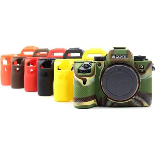 Rubber Silicon Case Body Cover Soft Protector Frame Skin for Sony A9 ILCE-9 ILCE9 only