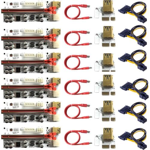 Riser VER010 USB 3.0 PCI-E Riser VER010-X Express Cable Riser For Video Card X16 Extender PCI-E Riser Card For Mining