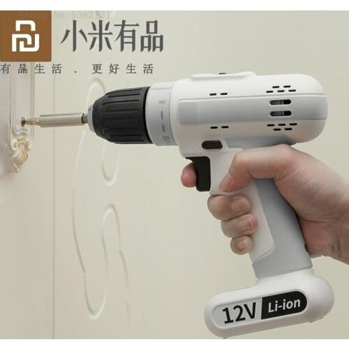 Youpin MarsWorker 12V Household Rechargeable Cordless Drill Electric Screwdriver Lithium-Ion Battery Power Driver Variable Speed