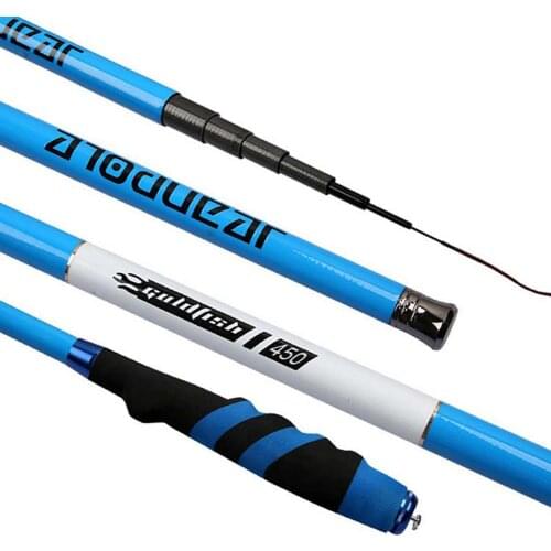 Super Hard Carbon Fiber Telescopic Fishing Rod 2 8 Power Stream Hand Pole 3.6-6.3M Carp Rods