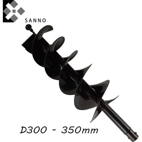 Earth auger drill bit 800mm D300 - 350mm powder tool fitting spiral drag bit fence digger hole tool for ice / soil digging
