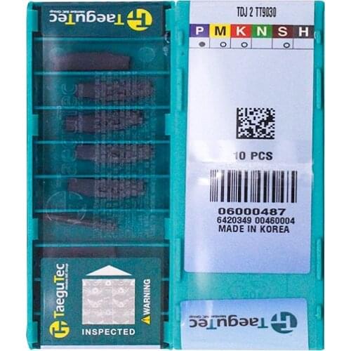 TDJ2 TT9030 100% Original TAEGUTEC carbide insert with the best quality 10pcs/lot free shipping