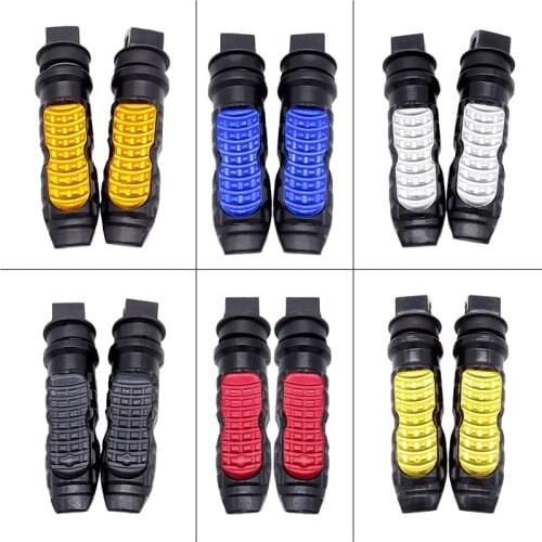 2pcs Universal Motorbike Pedal Modification Foot Rest Motorcycle Rear Passenger Foot Peg Pedal Footrest Scooter for Honda Yamaha
