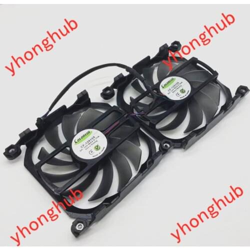 COIORFIII Inno3D CF-12915S DC 12V inno3d gtx 970 Video card Fan