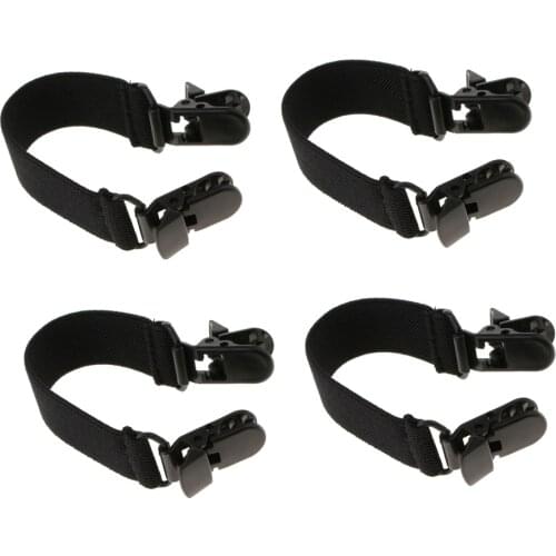 2Pairs Elastic Boot Straps Pant Ends Clip for Motorcycle Biker Smooth Jeans Make your Leg Slim