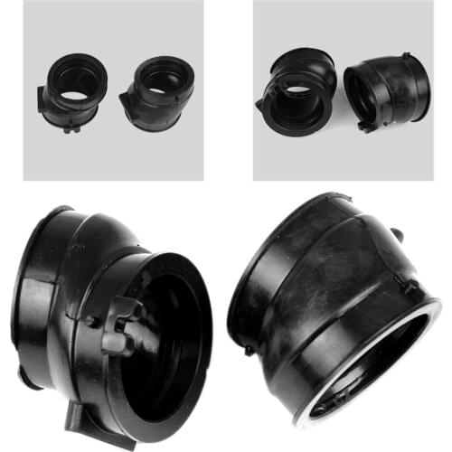 2Pcs Motorcycle Carburetor Joint Intake Manifold Adapter Boots Rubber Set For Honda CB500 1994-2002 & CB500S 1998-2002