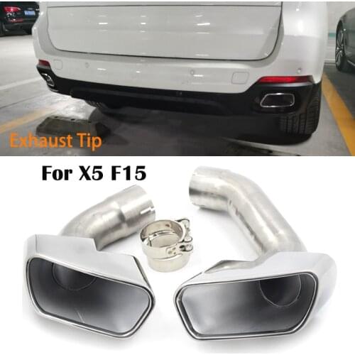 AK MUFFLERTIP Exhaust Tip Fpr BMW X5 F15 2014-2018 Stainless Steel Square Muffler tip Car Exhaust Tip X series Tailpipe