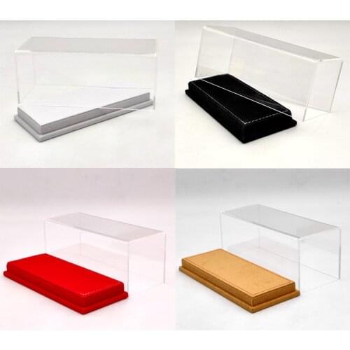 1:43 Thicken Acrylic Case Display Box Transparent Dustproof Car Models High-End Base 17cm