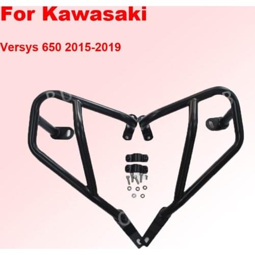 For Kawasaki Versys 650 2015-2019 A Set Artudatech Crash Bar Upper Lower Engine Guard Bumper Guards Bars Motor Parts