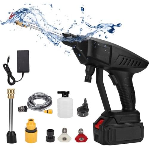 Wireless High Pressure Washer Spray Washer Water Gun Cleaner Portable Car Wash Pressure Water Nozzle Cleaning Machine Kit