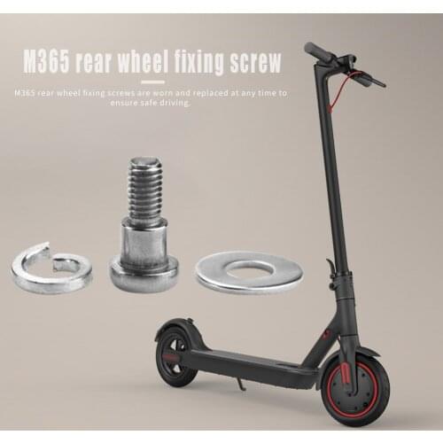 Stainless Steel Scooters Rear Wheel Fixing Bolt Screw Set Assembly Silver for Xiaomi M365 Electric Scooter Accessories