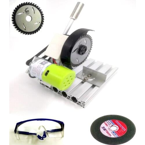 Household micro-cutting machine small aluminum cutting machine 4 inch mini table 45 degree wood steel cutting machine